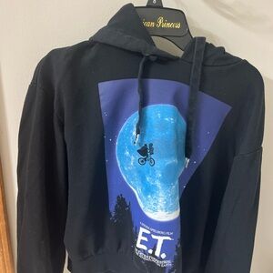 Kohl's Black Hoodie with E.T. Graphic